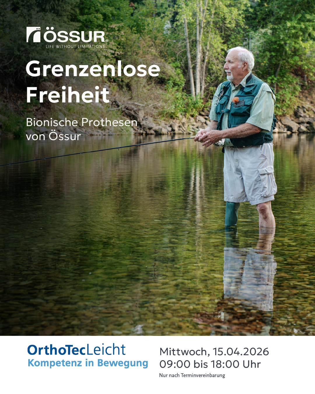 Orthesen-Testwoche vom 21.10. bis 25.10.2024 im Sanitätshaus OrthotecLeicht in Welzheim. Einfach unter 07182 935001 Termin vereinbaren und die Unloader One® X Knieorthese kostenlos testen. 