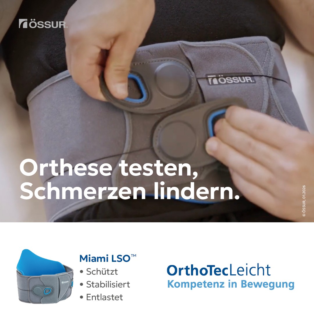 Miami LSO™ Orthese unverbindlich testen in Schwäbisch Gmünd und Aalen.